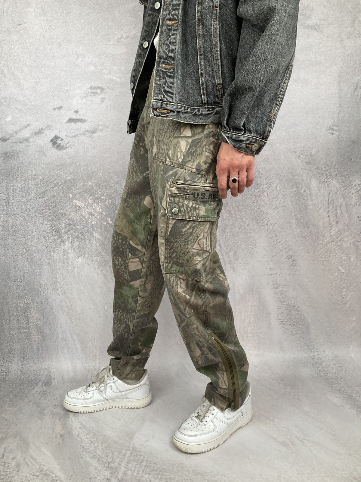 Other Vintage Military U.S. Air Rare Real Tree Cargo Pants Size US 34 / EU 50 - 2 Thumbnail