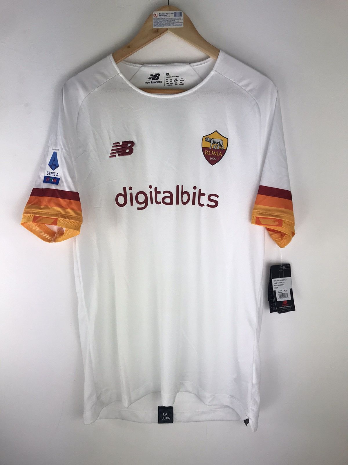 NEW ROMA 2021 2022 AWAY FOOTBALL NEW BALANCE MT130235Sz XL