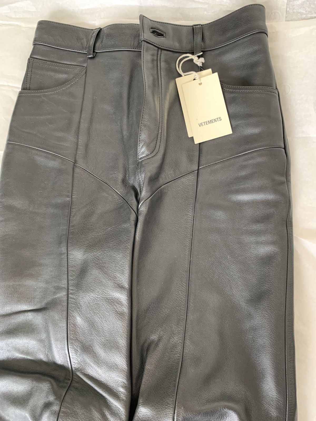 Vetements (Runway) SS16 Reworked leather trousers Size US 30 / EU 46 - 2 Thumbnail
