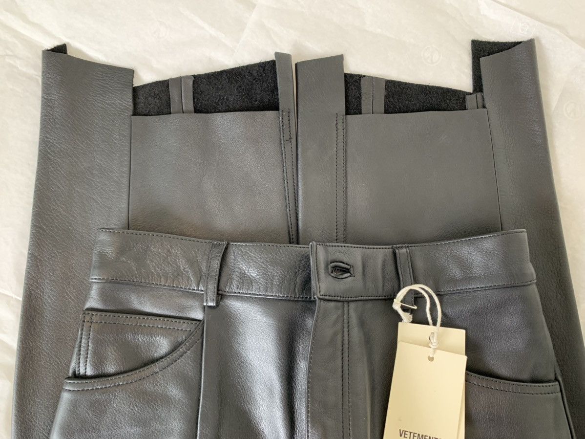 Vetements (Runway) SS16 Reworked leather trousers Size US 30 / EU 46 - 4 Thumbnail