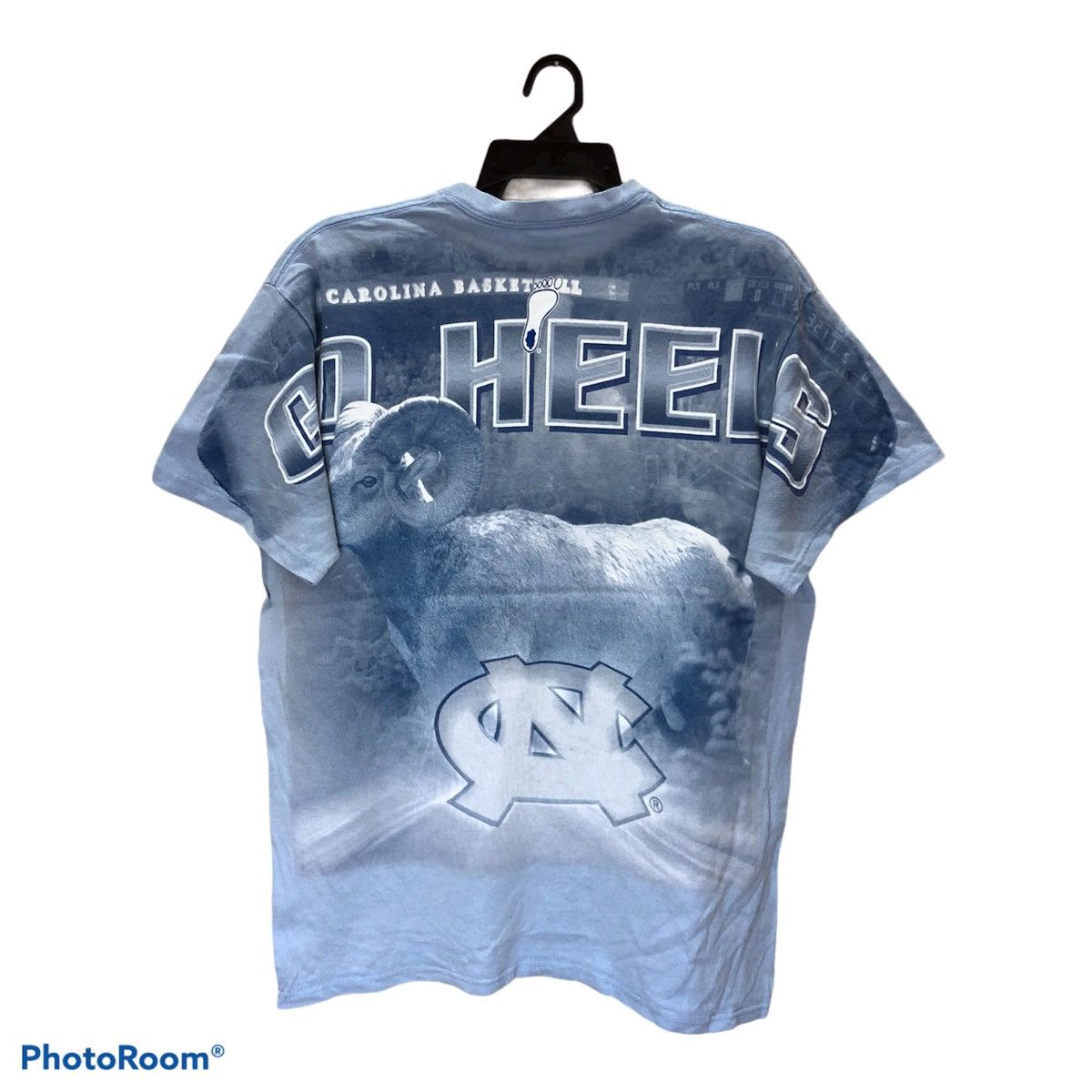 Vintage Vintage TAR HEELS North Corolina Overprint tees Size US L / EU 52-54 / 3 - 2 Thumbnail