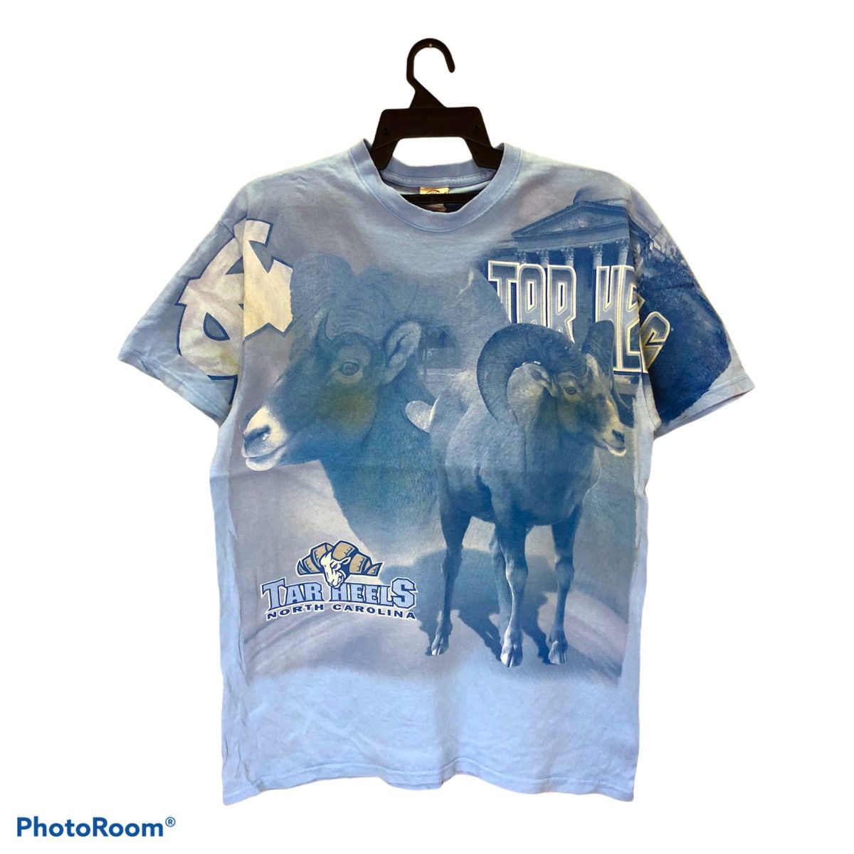 Vintage Vintage TAR HEELS North Corolina Overprint tees Size US L / EU 52-54 / 3 - 1 Thumbnail