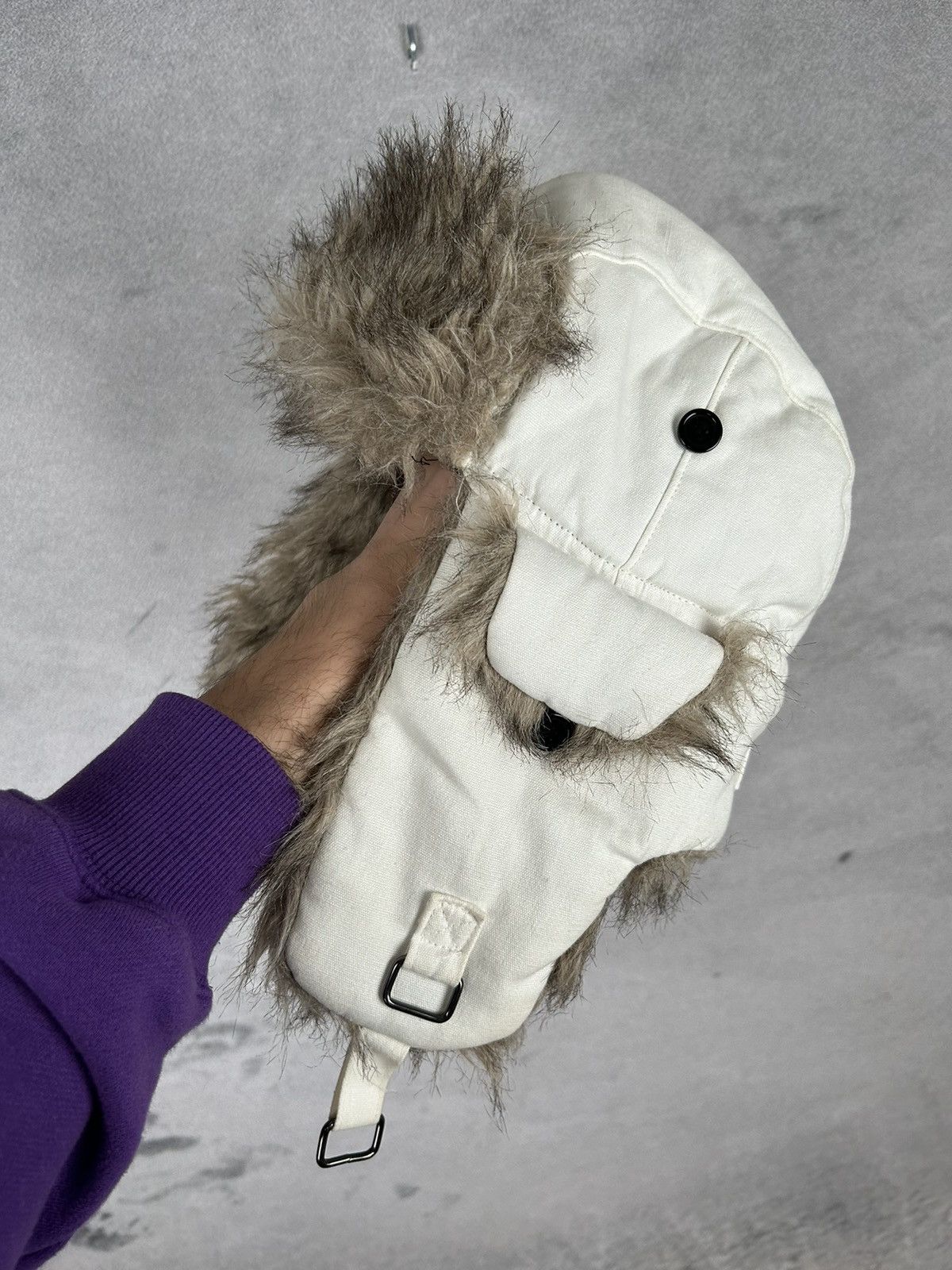 Japanese Brand × Vintage Vintage Ushanka Mohair Alternative Hat Hype Streetwear Rare Size ONE SIZE - 1 Thumbnail