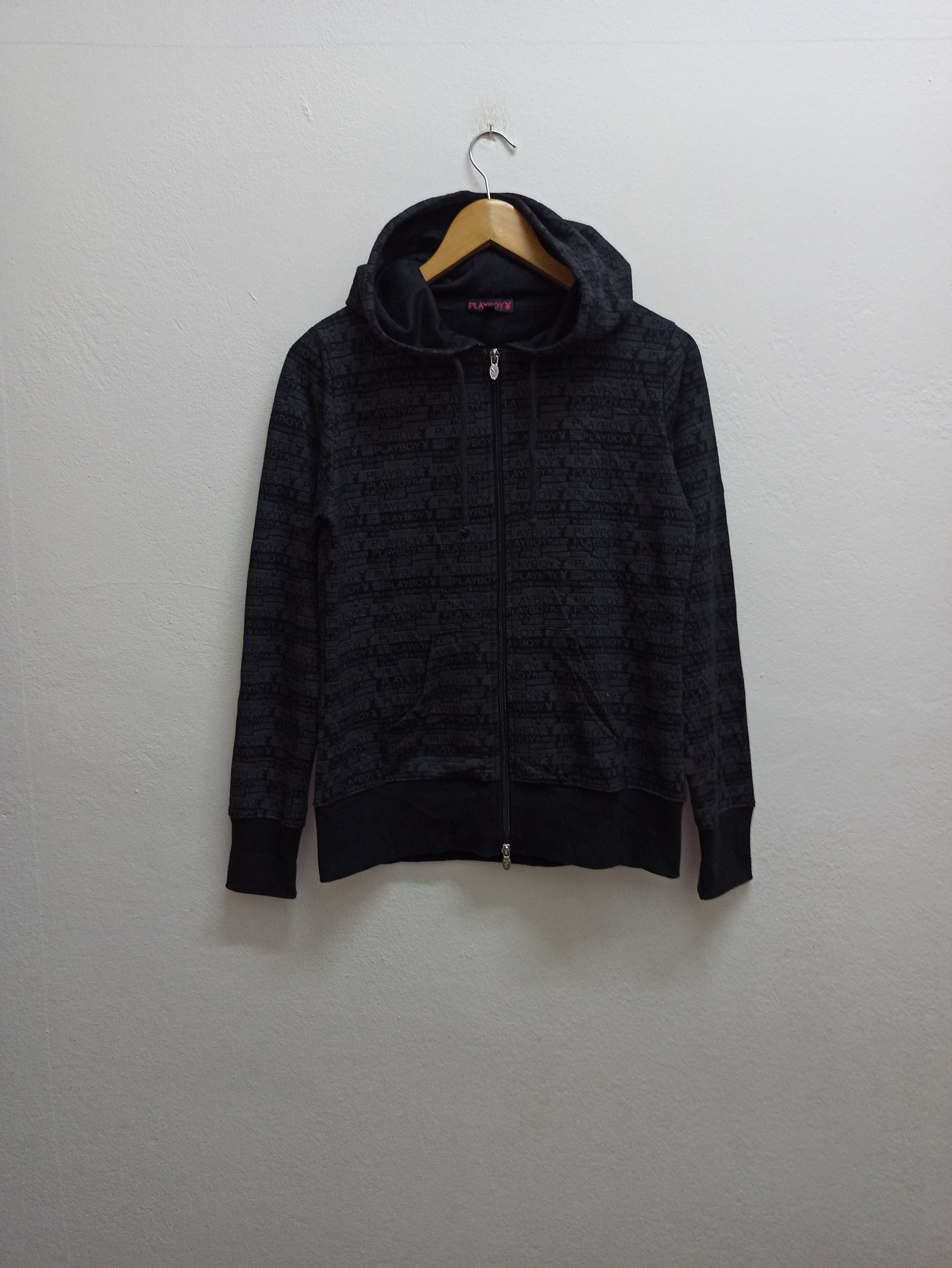 Playboy Vintage Playboy Monogram Logo Special Hoodie Zipper (c36) Size US M / EU 48-50 / 2 - 2 Thumbnail