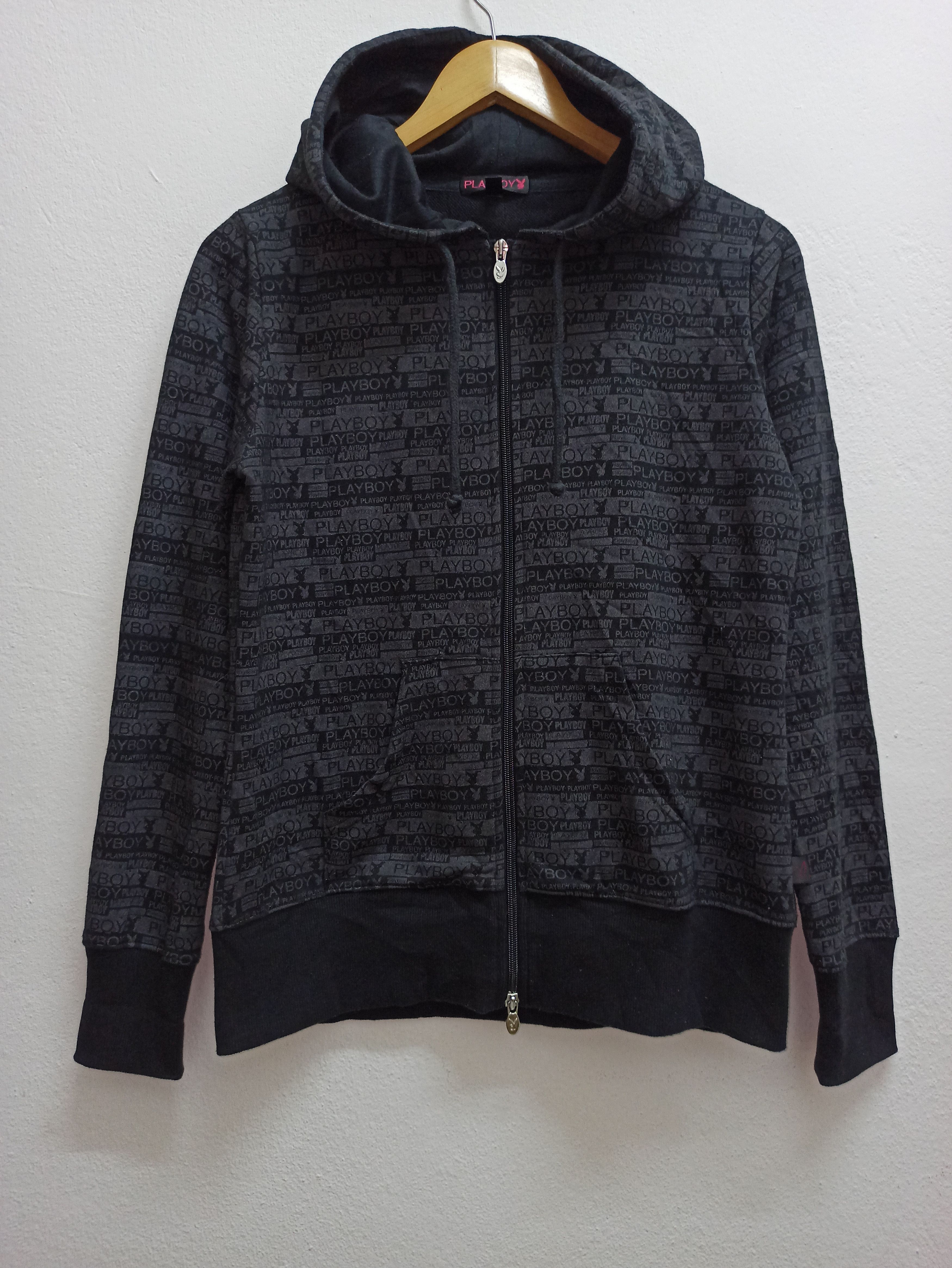 Playboy Vintage Playboy Monogram Logo Special Hoodie Zipper (c36) Size US M / EU 48-50 / 2 - 1 Thumbnail
