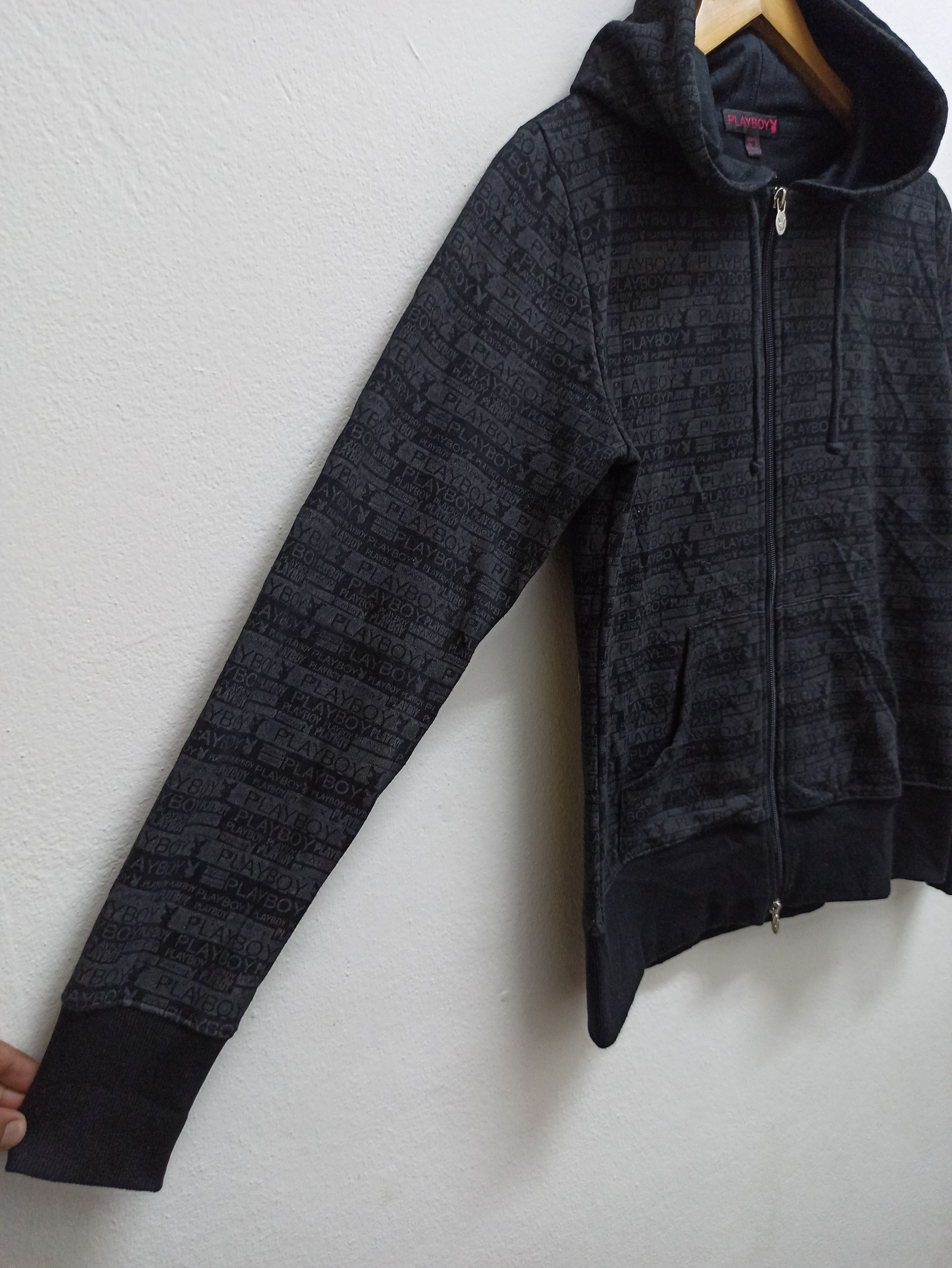 Playboy Vintage Playboy Monogram Logo Special Hoodie Zipper (c36) Size US M / EU 48-50 / 2 - 4 Thumbnail