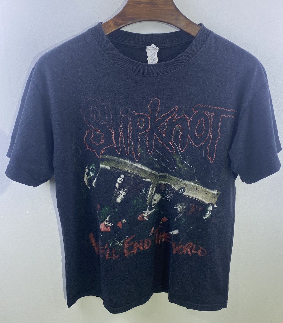 Band Tees × Slipknot × Vintage VTG '08 Slipknot All Hope is Gone Tour Heavy Metal T-shirt Size US M / EU 48-50 / 2 - 1 Thumbnail