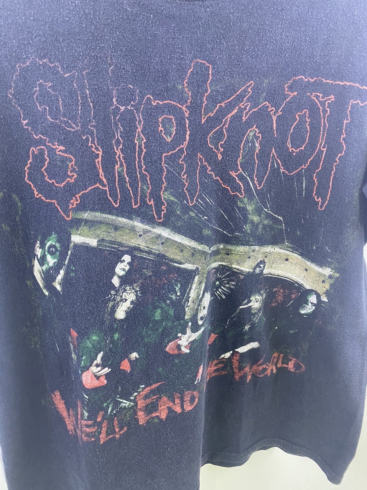 Band Tees × Slipknot × Vintage VTG '08 Slipknot All Hope is Gone Tour Heavy Metal T-shirt Size US M / EU 48-50 / 2 - 3 Thumbnail