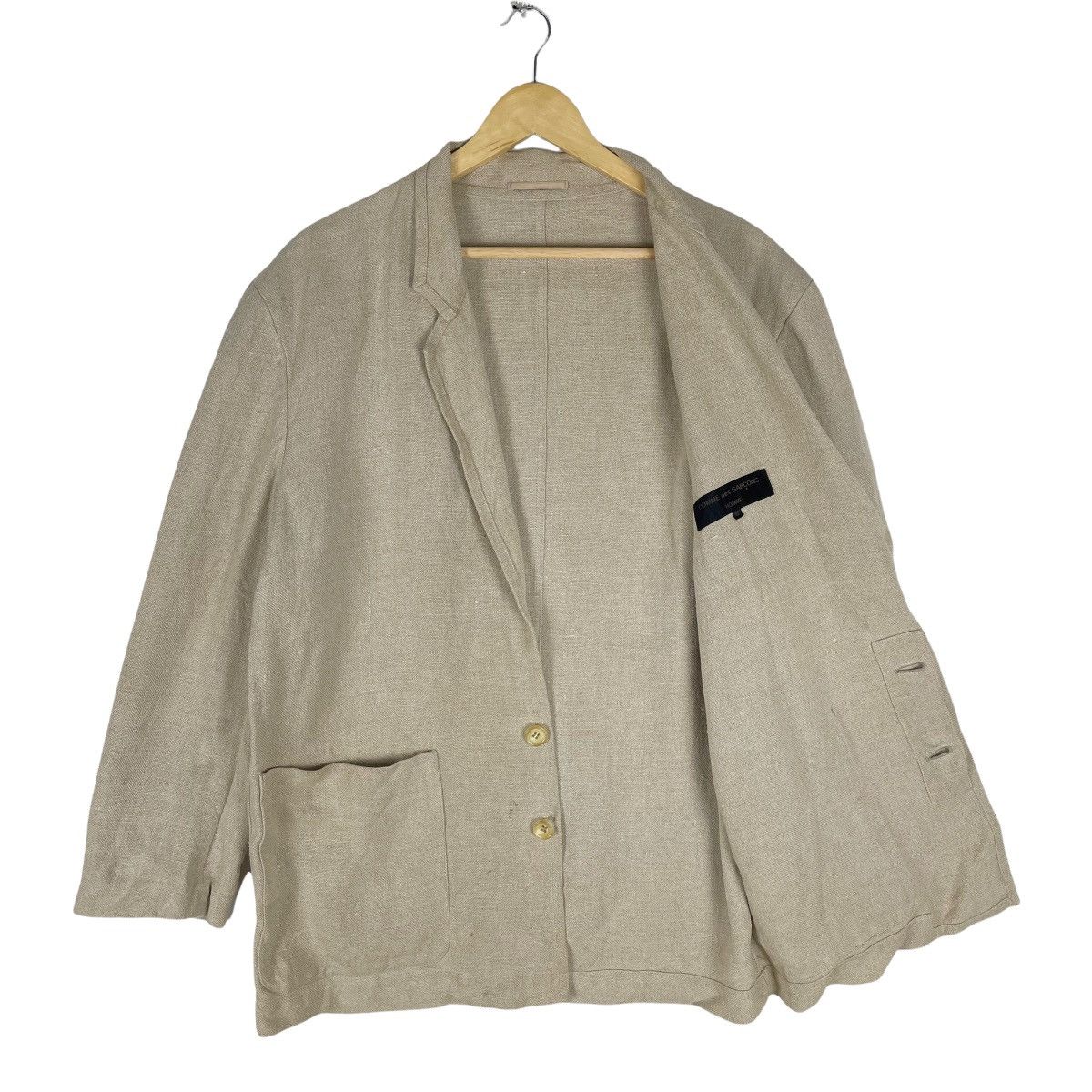 Comme des Garcons Homme 🔥80s CDG Homme Linen Chore Jacket Size US M / EU 48-50 / 2 - 8 Thumbnail