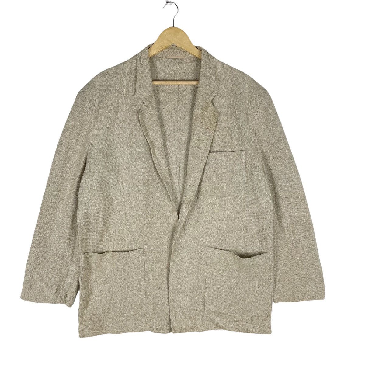 Comme des Garcons Homme 🔥80s CDG Homme Linen Chore Jacket Size US M / EU 48-50 / 2 - 2 Thumbnail