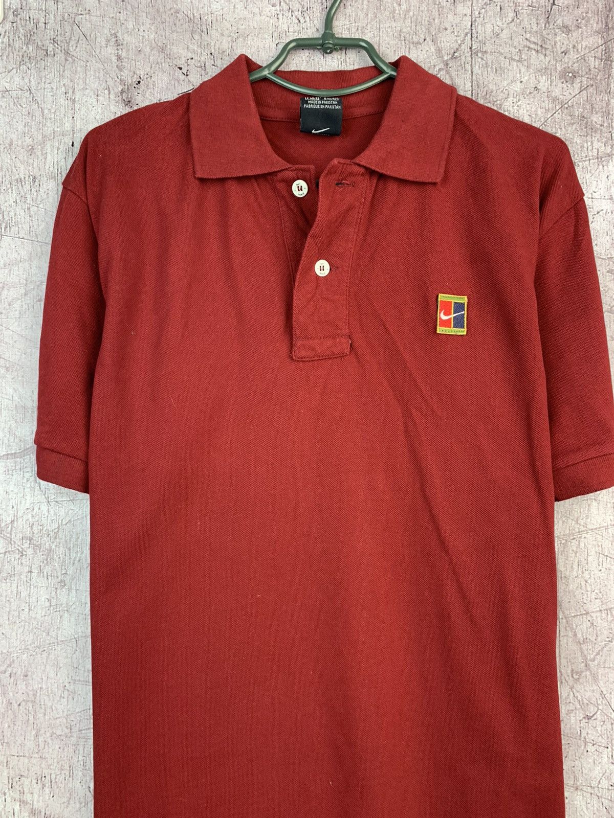 Nike × Vintage Nike Tennis Court Vintage Mens Polo Shirt Size US M / EU 48-50 / 2 - 2 Thumbnail