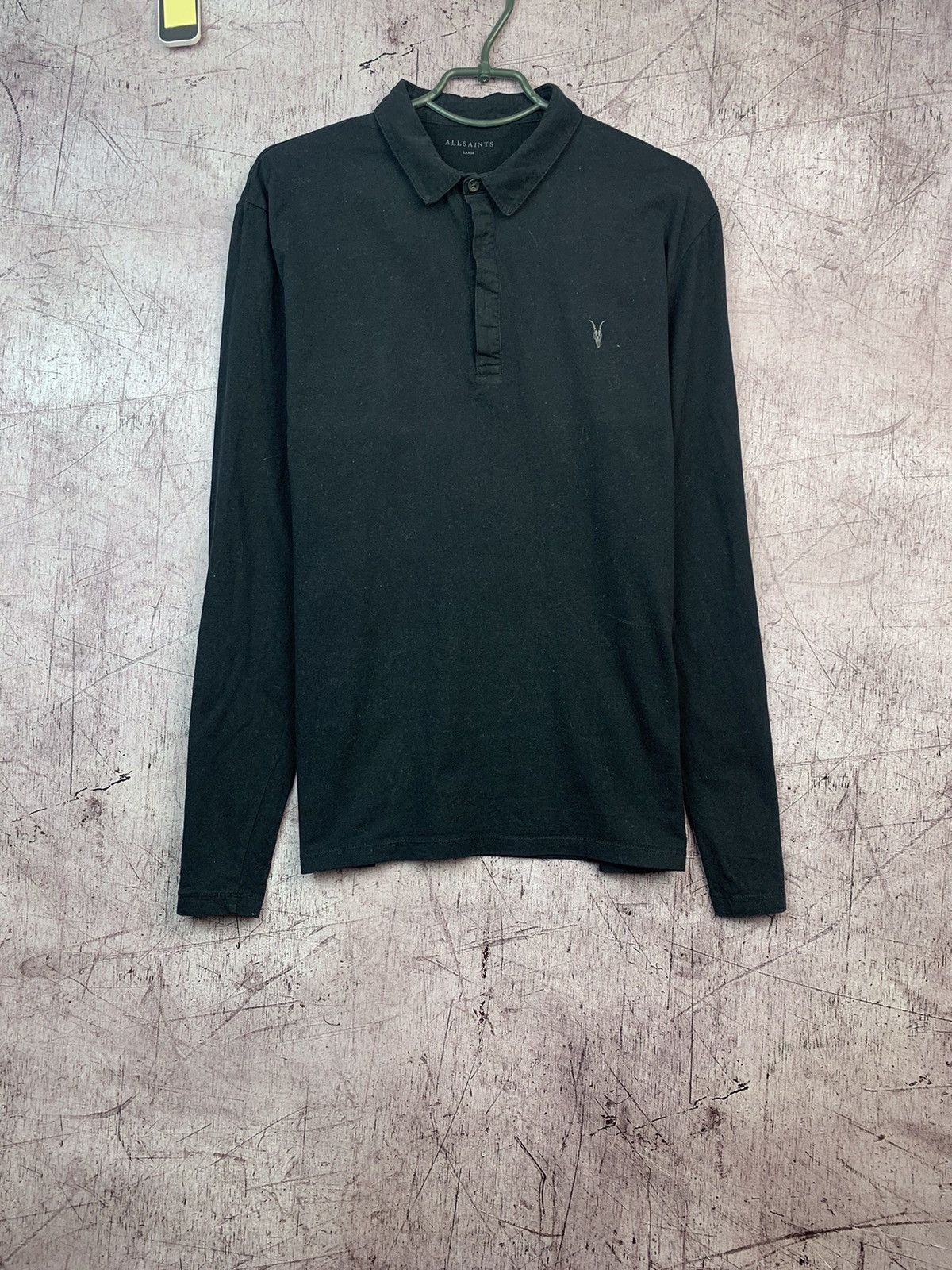 Allsaints Allsaints Mens Brace Long Sleeve Polo Size US L / EU 52-54 / 3 - 1 Thumbnail