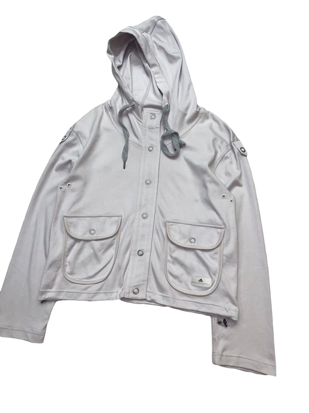 Adidas × Stella McCartney Hoodie Cropped Women Jacket Size ONE SIZE - 7 Thumbnail