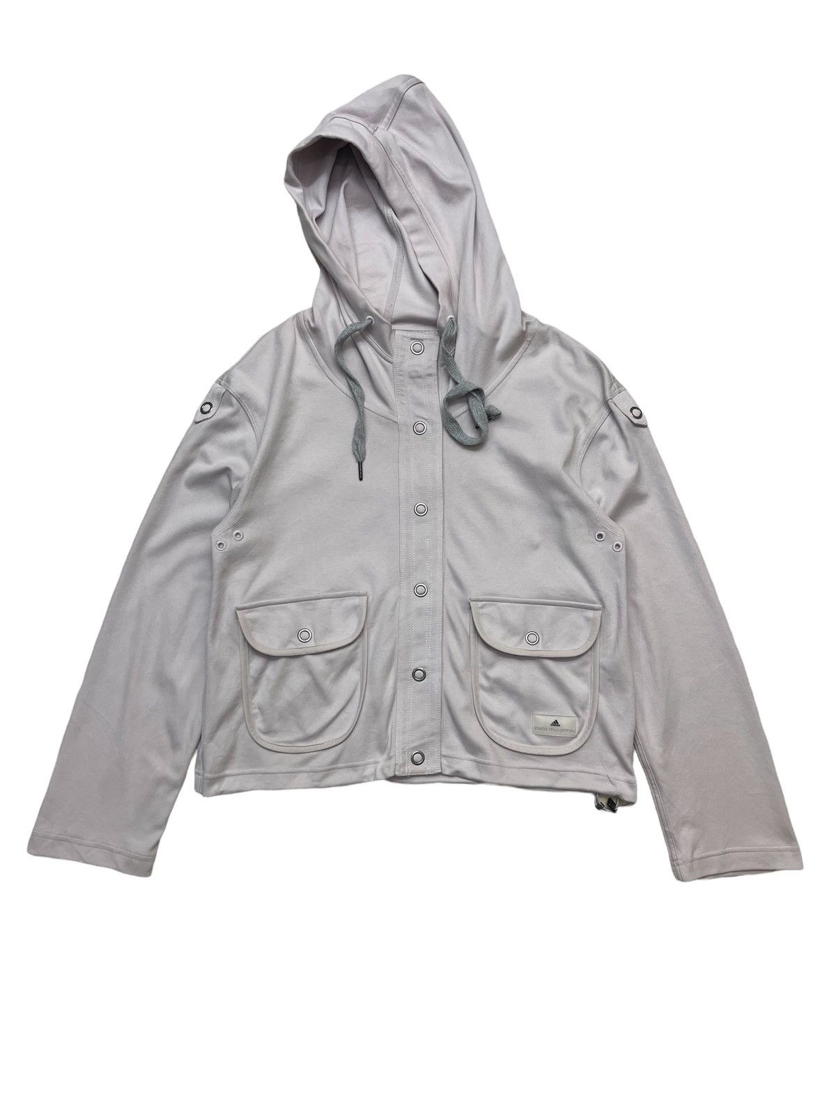 Adidas × Stella McCartney Hoodie Cropped Women Jacket Size ONE SIZE - 3 Thumbnail