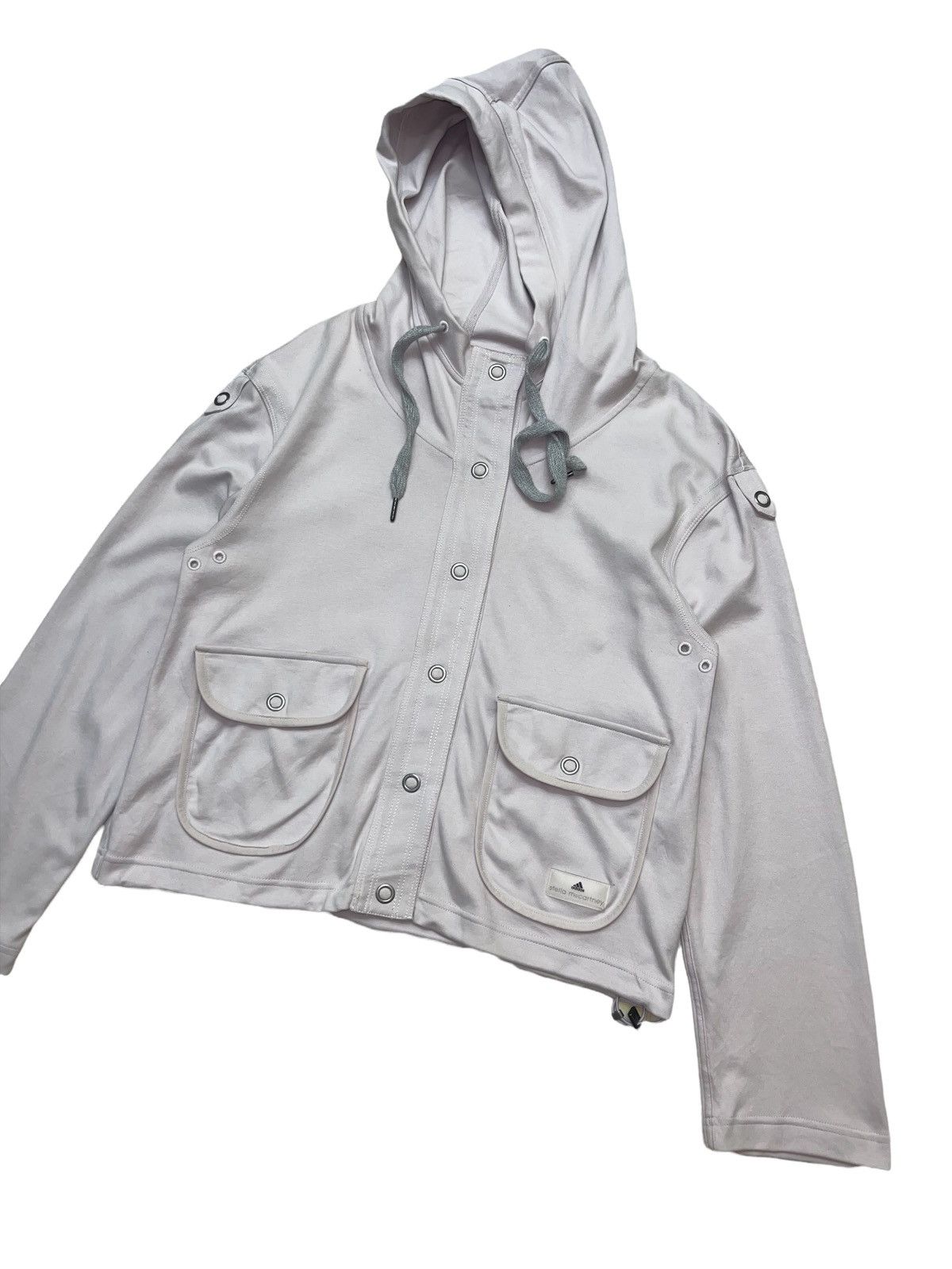 Adidas × Stella McCartney Hoodie Cropped Women Jacket Size ONE SIZE - 6 Thumbnail