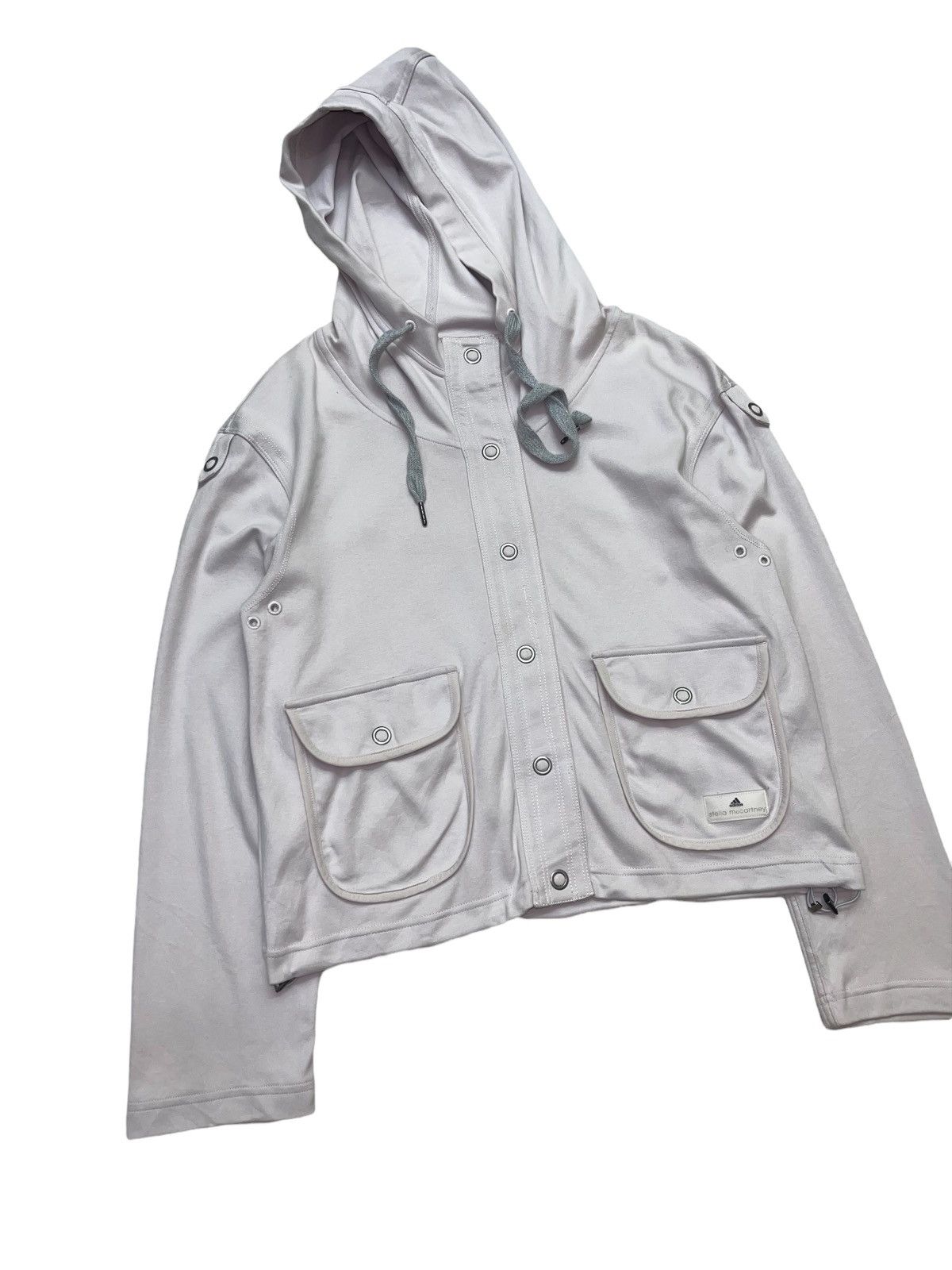 Adidas × Stella McCartney Hoodie Cropped Women Jacket Size ONE SIZE - 5 Thumbnail