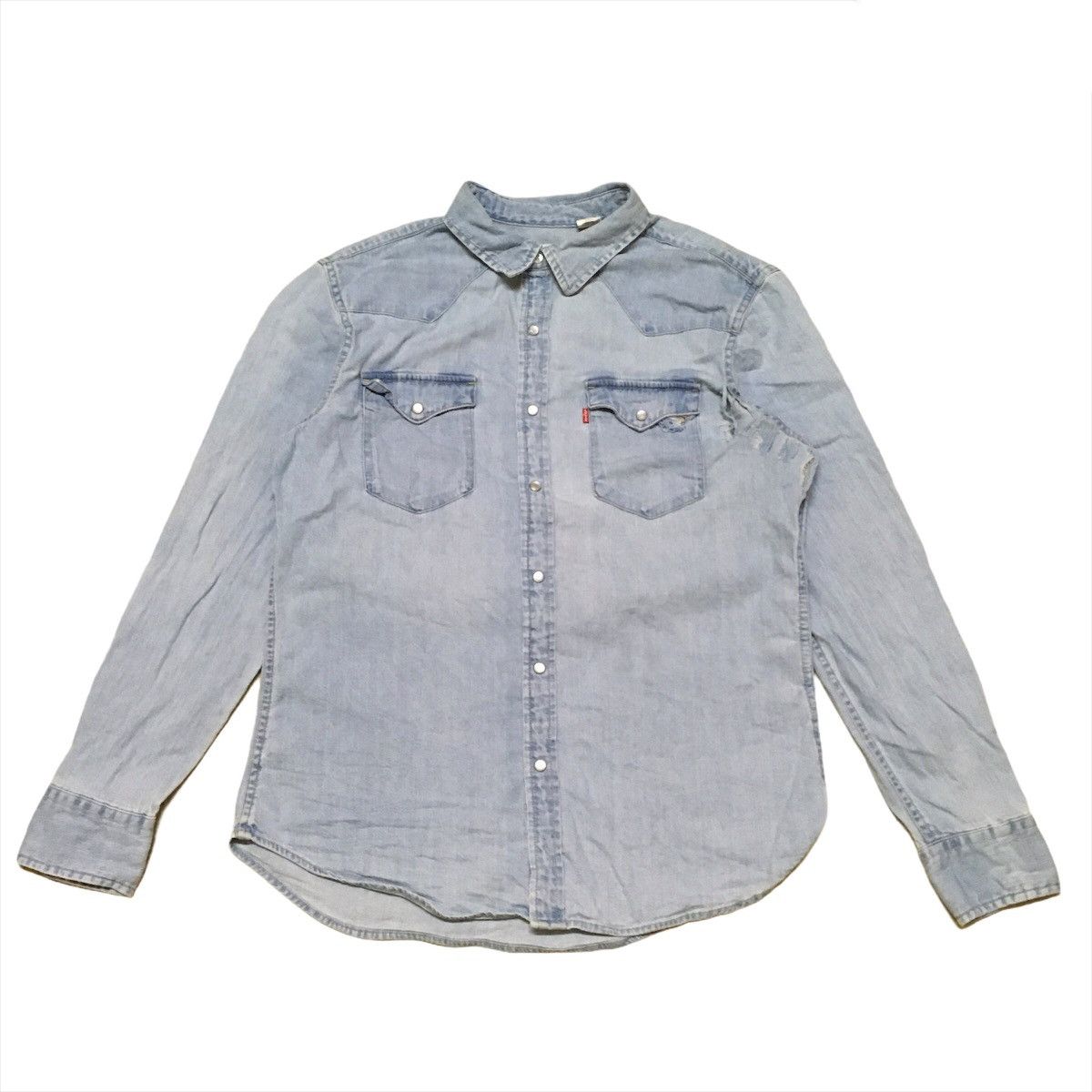 DENIM TEARS × Levi's Denim Tears Peace Patchwork Western Button Up