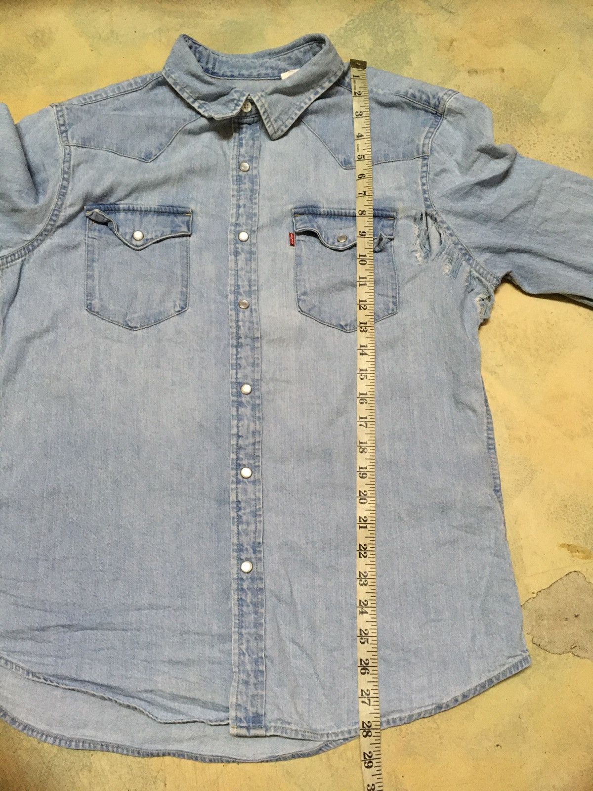 Levi's Levi's Denim Button Up Long Sleeve Shirt Size US L / EU 52-54 / 3 - 13 Thumbnail