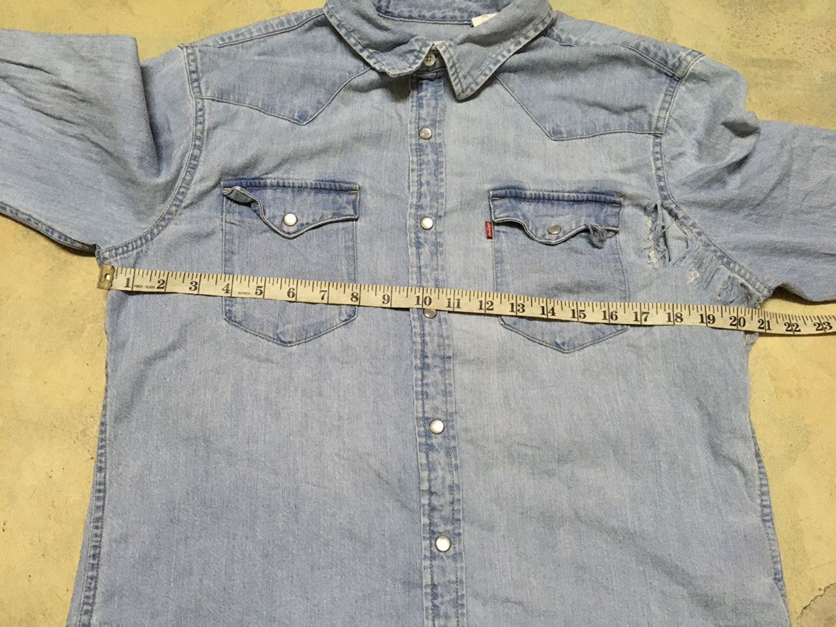 Levi's Levi's Denim Button Up Long Sleeve Shirt Size US L / EU 52-54 / 3 - 11 Thumbnail