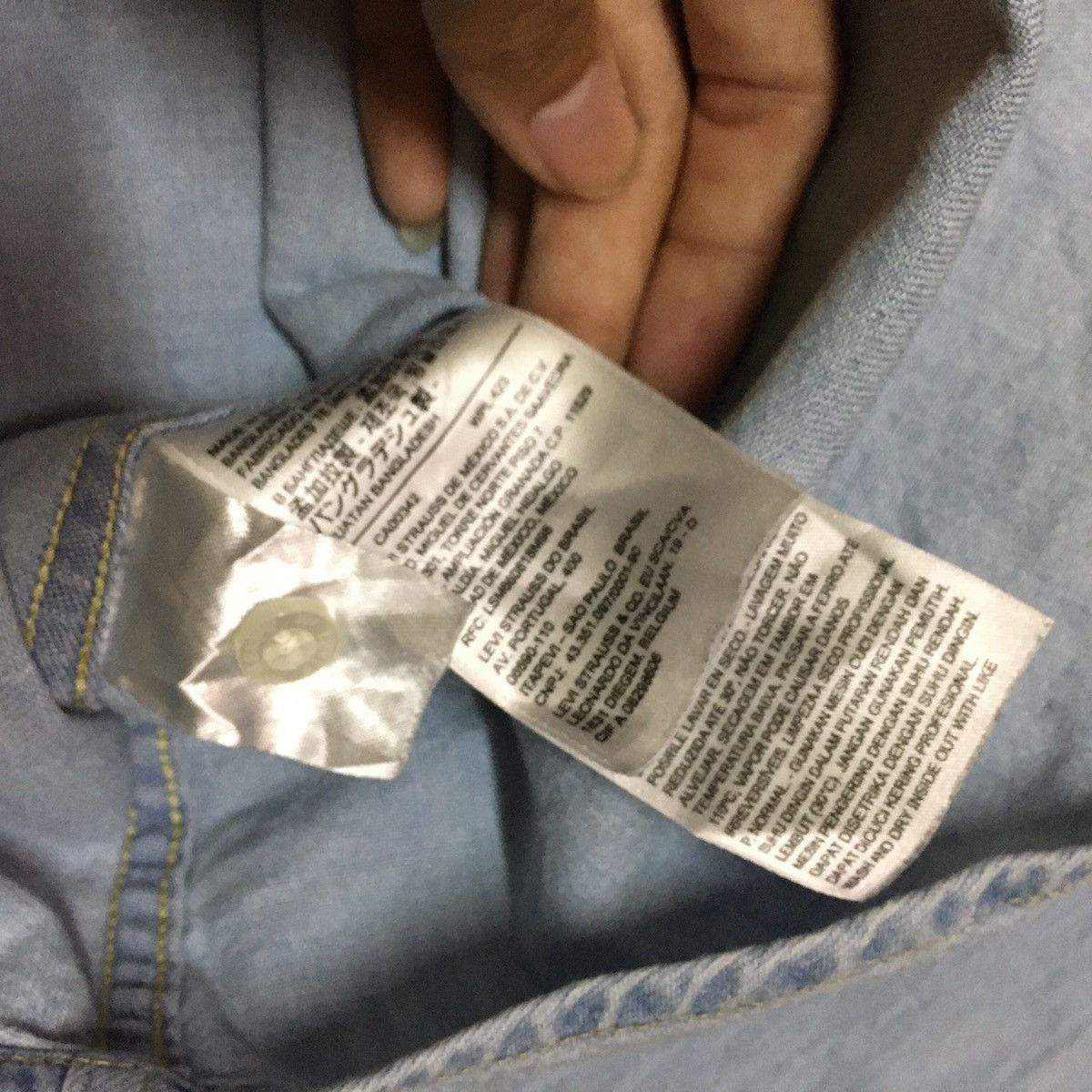 Levi's Levi's Denim Button Up Long Sleeve Shirt Size US L / EU 52-54 / 3 - 8 Thumbnail