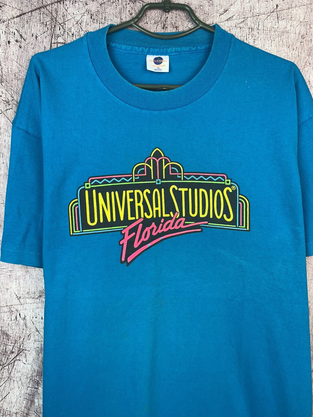 Universal Studios × Vintage Vintage 90s Universal Studios Florida T-Shirt Size US XL / EU 56 / 4 - 2 Thumbnail