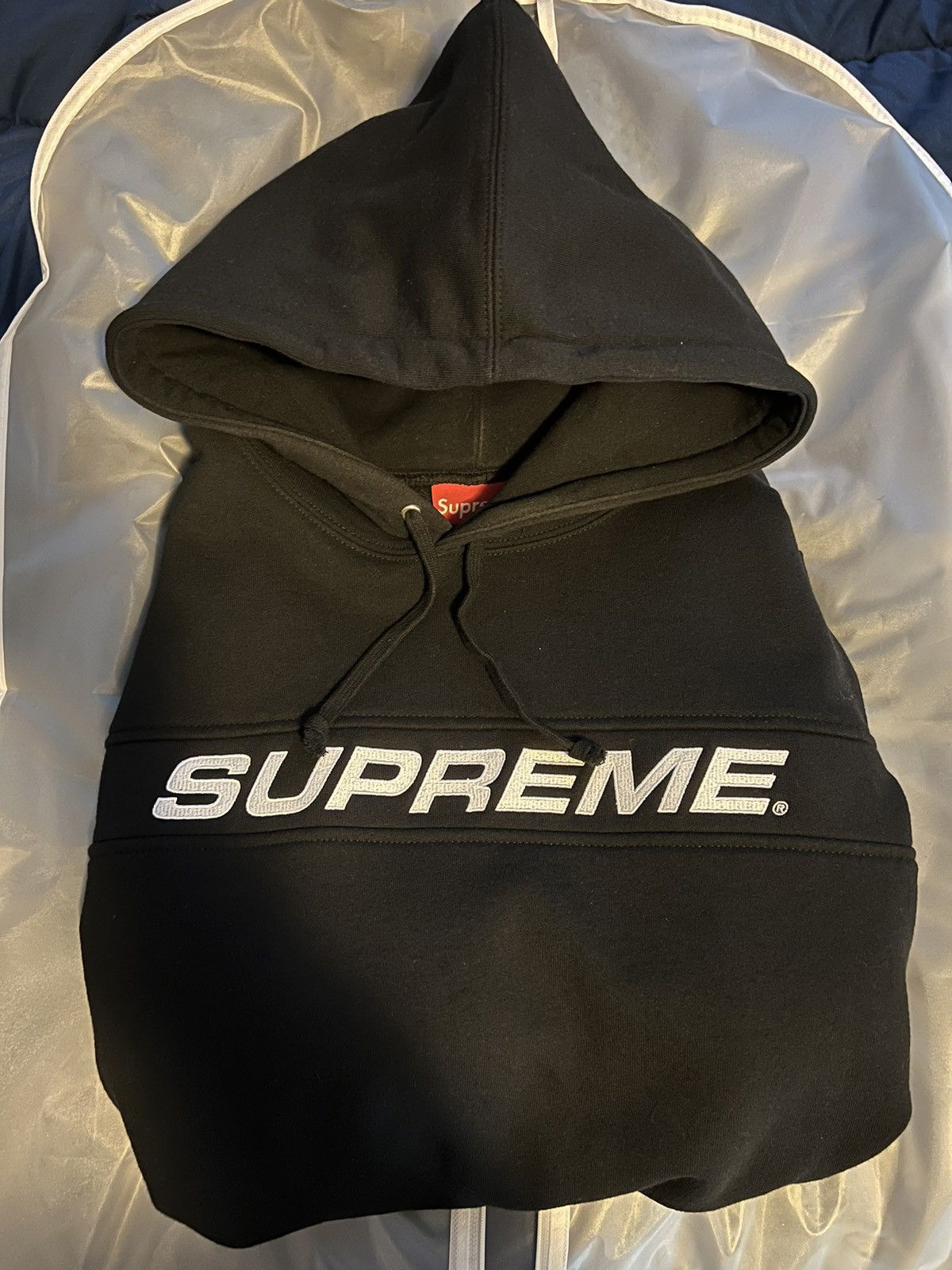 Offers Supreme hoodie stripe