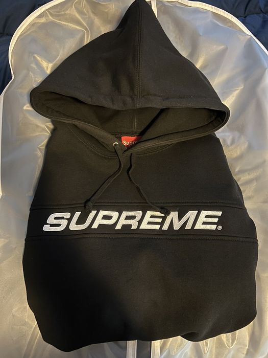 Supreme full 2025 stripe hoodie