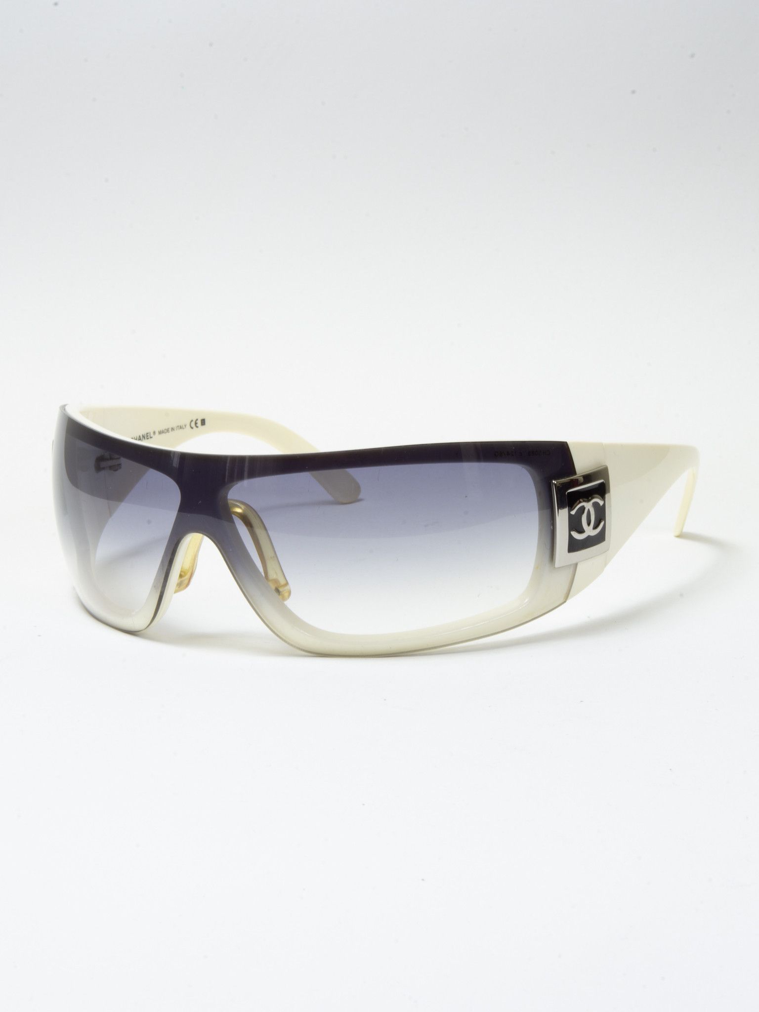 FITPIC! WRAP MASK MAGNETIC LENS VINTAGE CHANEL SUNGLASSES