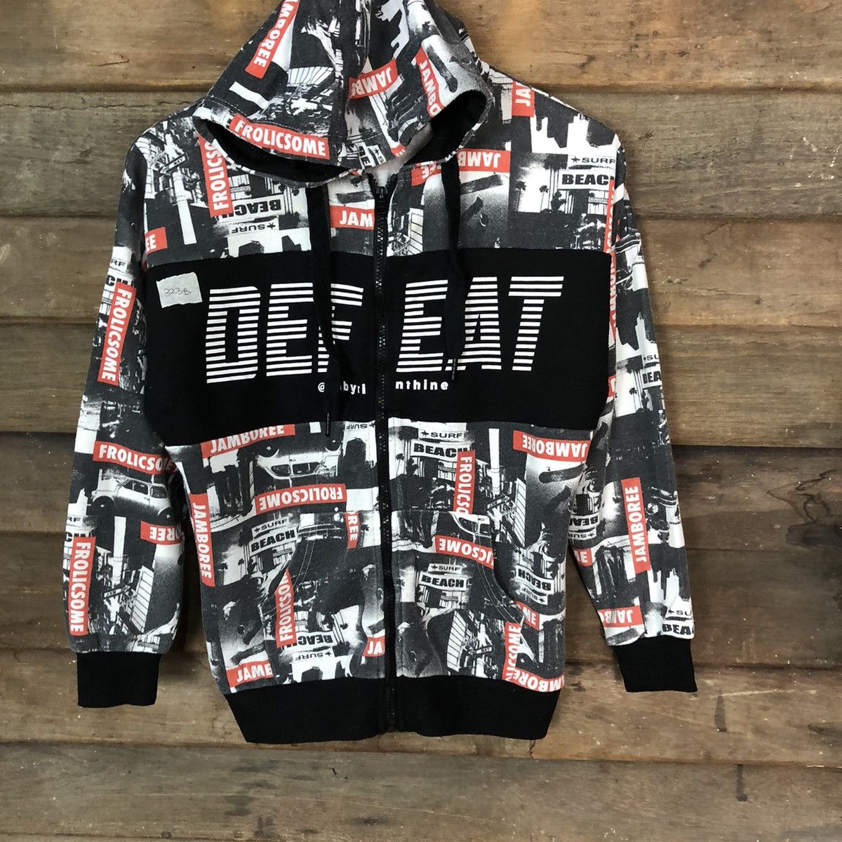 Japanese Brand DEFECT Space Opera fullprint Black Hoodie sweater #323B Size US S / EU 44-46 / 1 - 3 Thumbnail