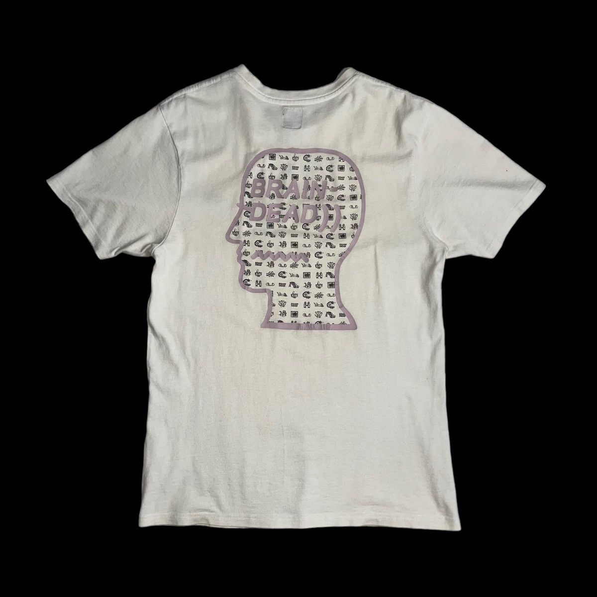 image of Need Gone Vans Vault X Brain Dead Tshirt in White, Men's (Size Medium)