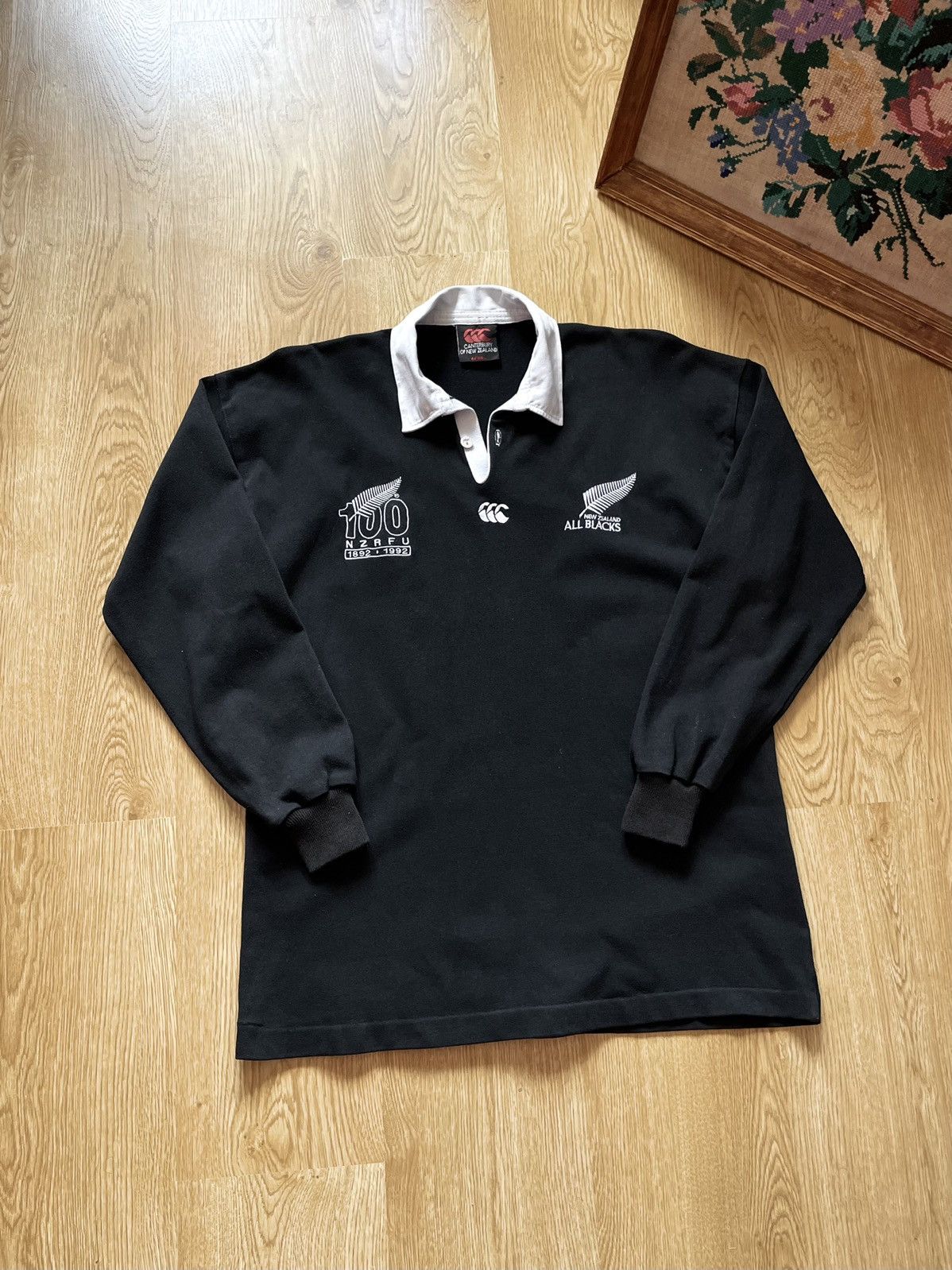 Maillot De Rugby Vintage Canterbury – Nouvelle-Zélande All Blacks – Taille S