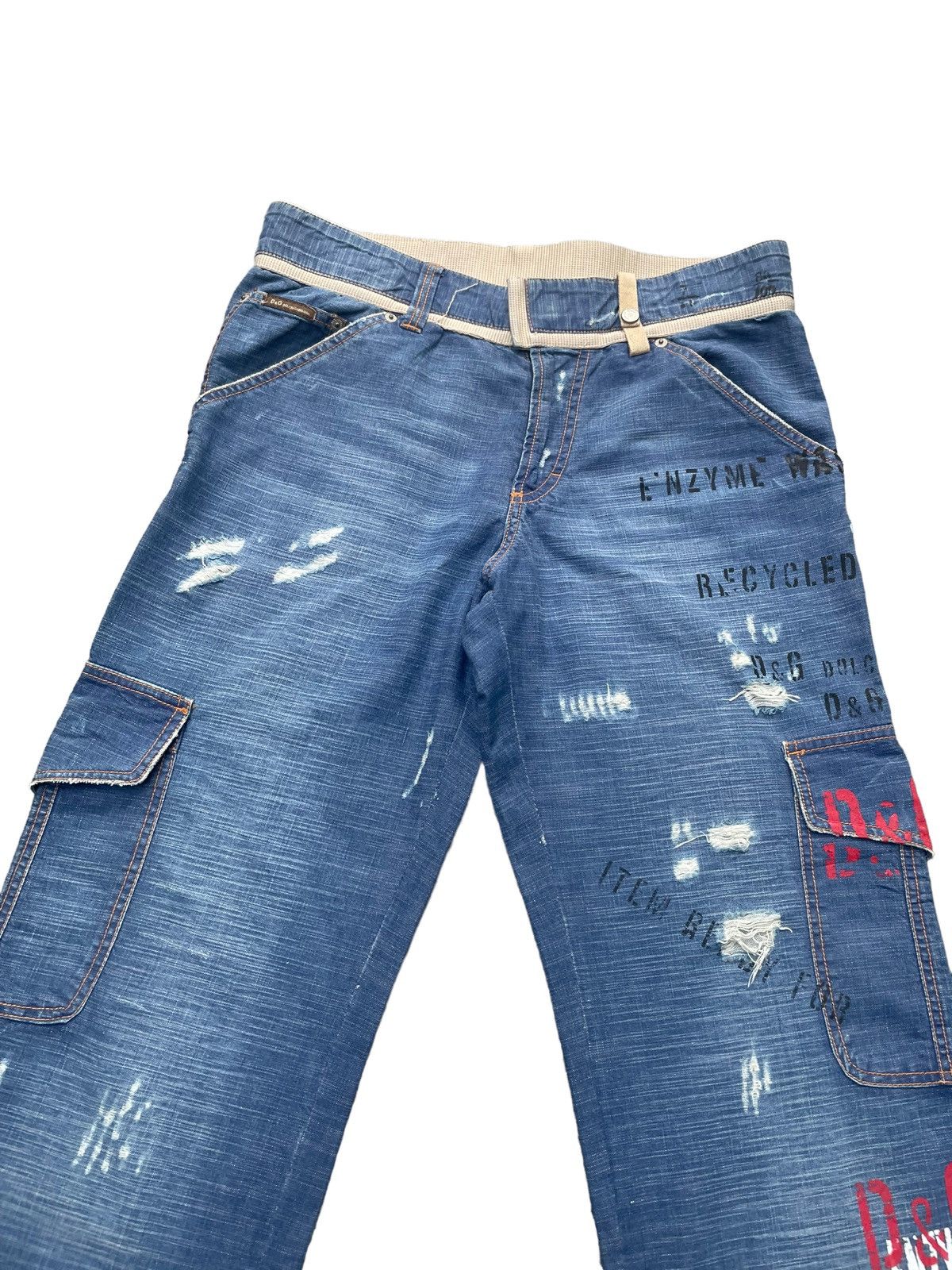 Dolce & Gabbana Vintage Dolce & Gabbana Side pocket Distressed Denim Size US 34 / EU 50 - 4 Thumbnail