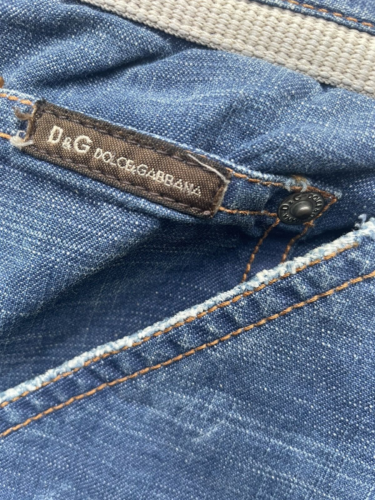 Dolce & Gabbana Vintage Dolce & Gabbana Side pocket Distressed Denim Size US 34 / EU 50 - 19 Thumbnail
