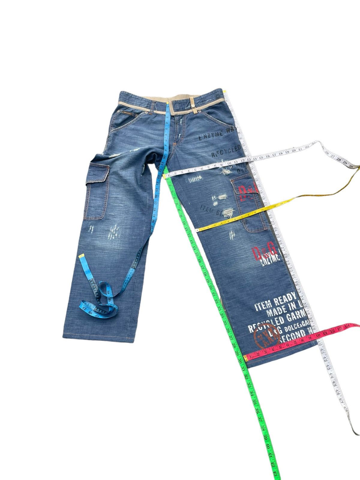 Dolce & Gabbana Vintage Dolce & Gabbana Side pocket Distressed Denim Size US 34 / EU 50 - 21 Thumbnail