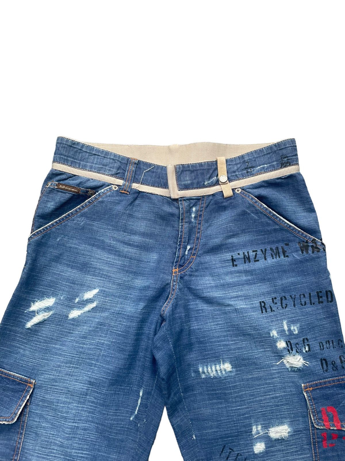 Dolce & Gabbana Vintage Dolce & Gabbana Side pocket Distressed Denim Size US 34 / EU 50 - 6 Thumbnail