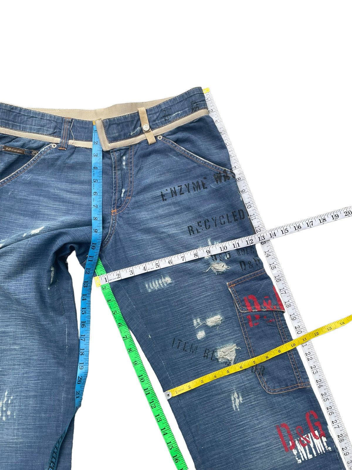 Dolce & Gabbana Vintage Dolce & Gabbana Side pocket Distressed Denim Size US 34 / EU 50 - 23 Thumbnail