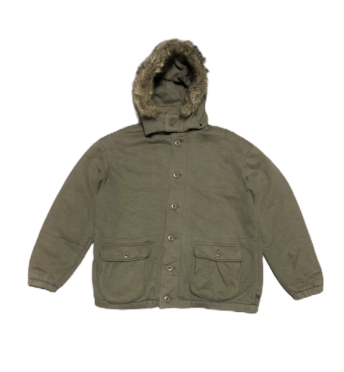 Vintage Woolrich Faux Fur Puffer Jacket