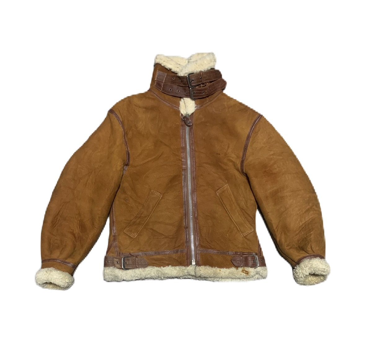 AVIREX Type B-3
AC-17755 レザージャケット 38 AVIREX Type B-3 Leather Flight Mouton Bomber Jacket brown size 34