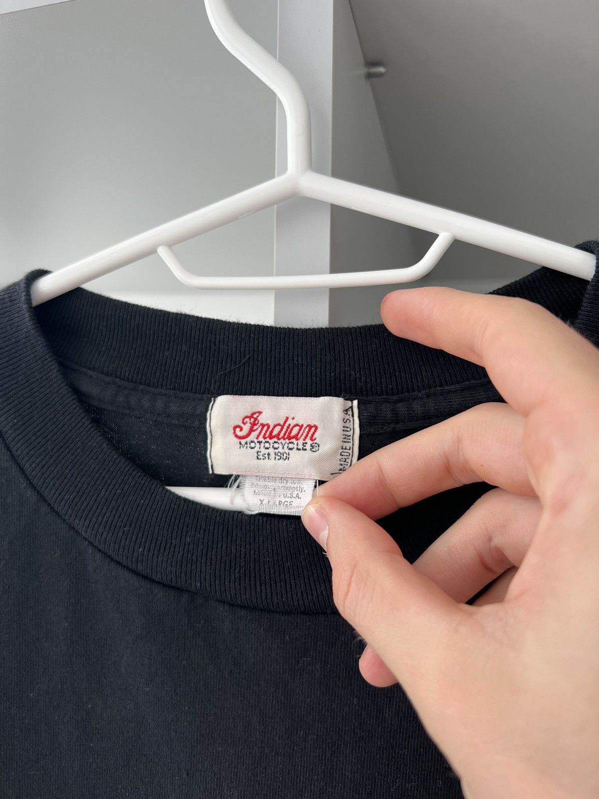 Indian Motorcycle × Vintage Indian Motorcycle Oil Vintage USA Springfield Tee Size US L / EU 52-54 / 3 - 10 Thumbnail
