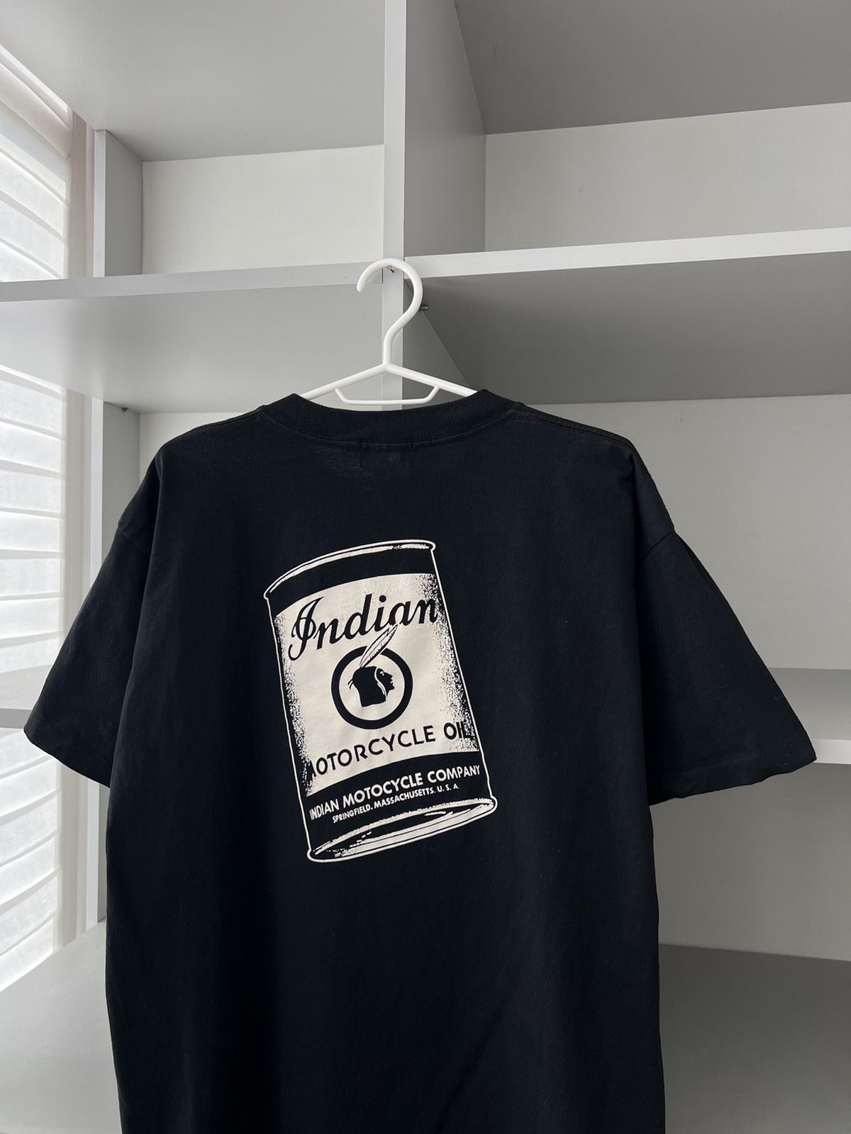 Indian Motorcycle × Vintage Indian Motorcycle Oil Vintage USA Springfield Tee Size US L / EU 52-54 / 3 - 3 Thumbnail