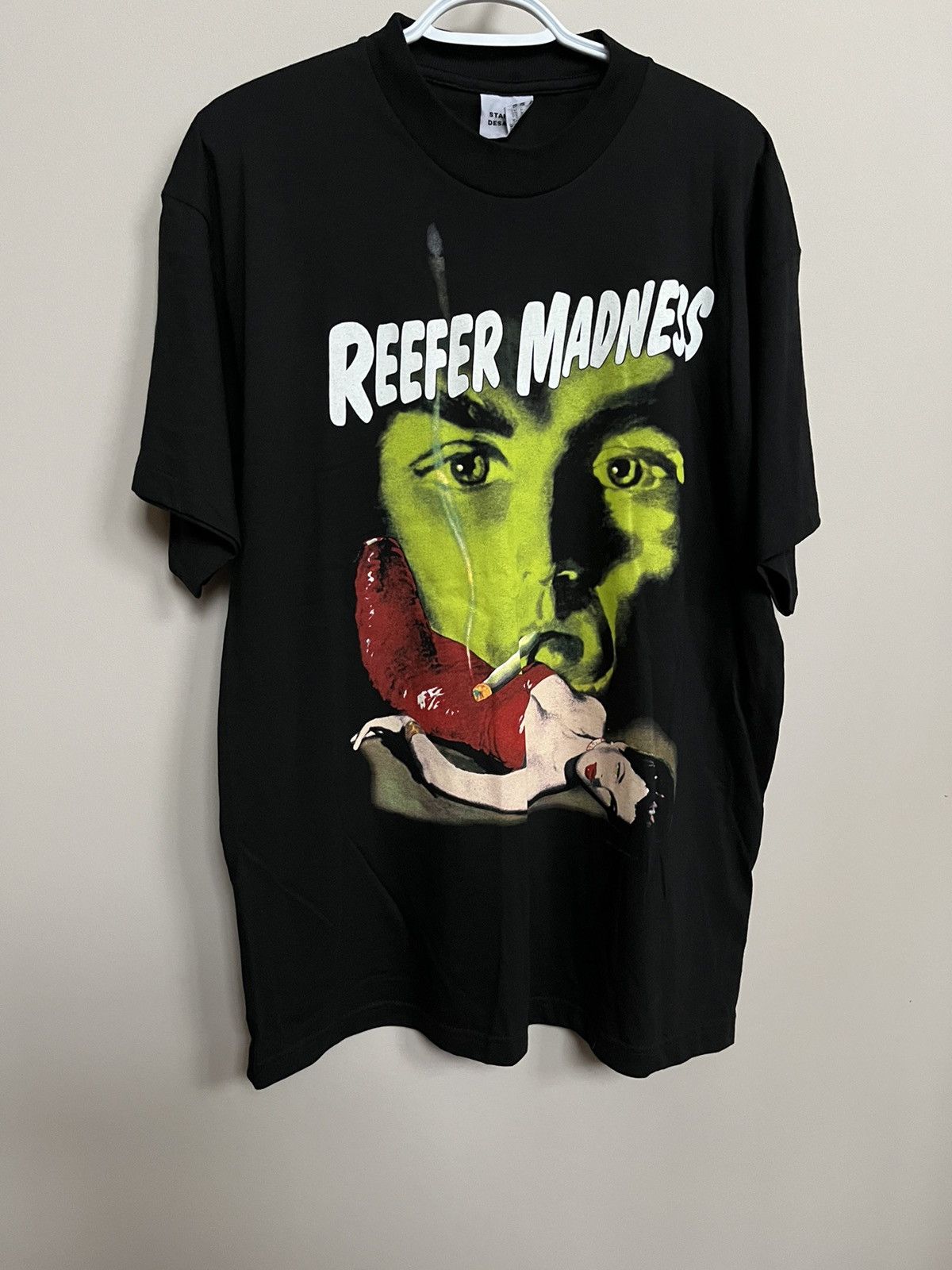 Image of Vintage Reefer Madness 90’S Movie Promo Shirt in Black, Men's (Size XL)