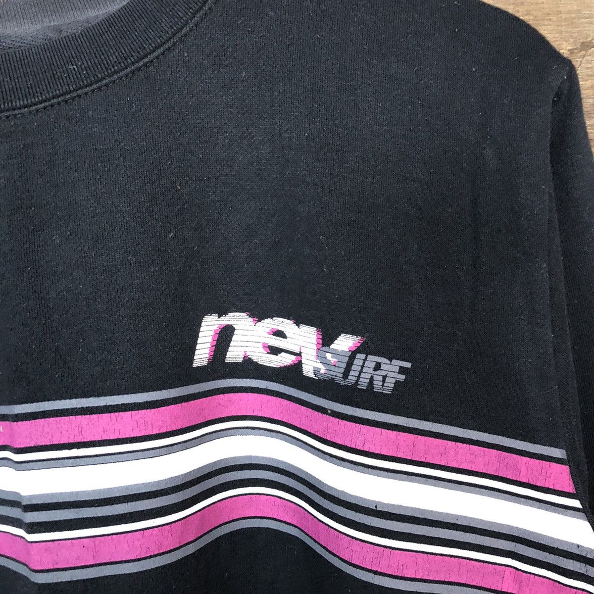 Vintage Nev Surf Future Shapes Black Sweatshirt #147B Size US L / EU 52-54 / 3 - 8 Thumbnail