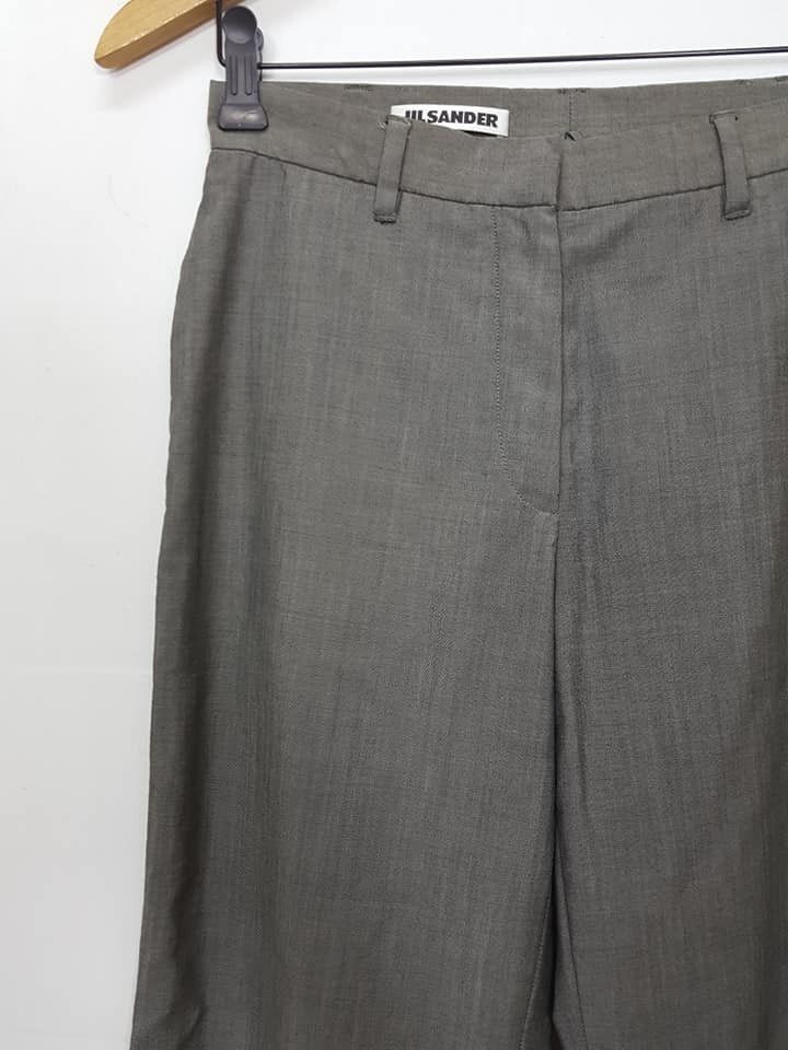 Jil Sander Mohair/Fleece Wool Blend Midrise Grey Jil Sander Pant Size 26" / US 2 / IT 38 - 4 Thumbnail