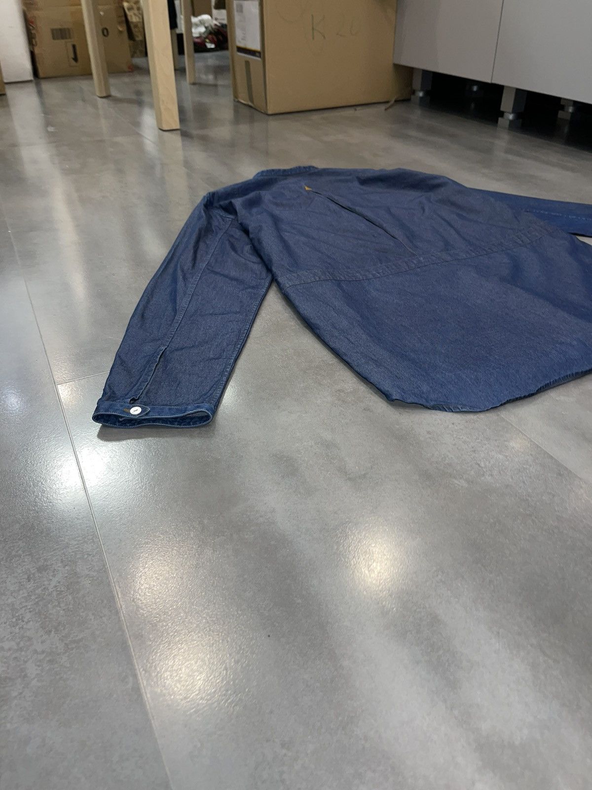 Saint Laurent Paris Archive! FW11 Pilati Era Yves Saint Laurent Denim Shirt Size US M / EU 48-50 / 2 - 13 Thumbnail