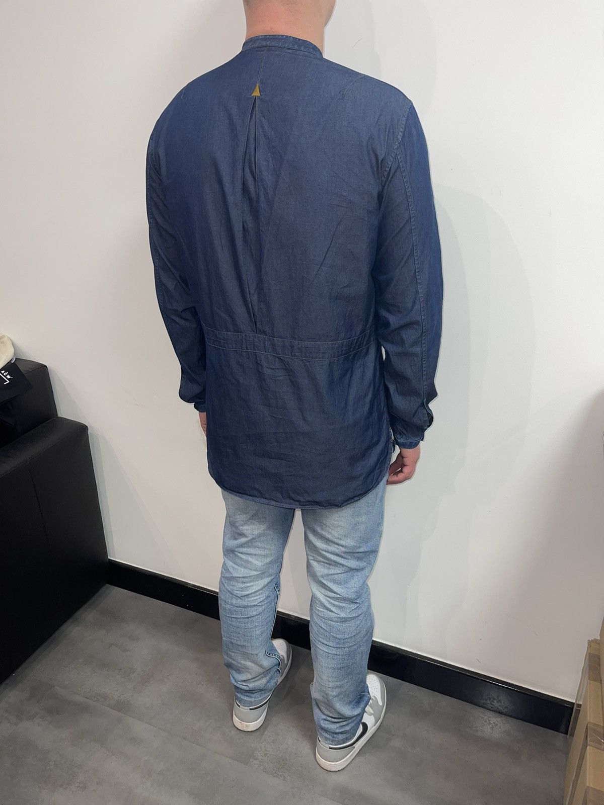 Saint Laurent Paris Archive! FW11 Pilati Era Yves Saint Laurent Denim Shirt Size US M / EU 48-50 / 2 - 3 Thumbnail