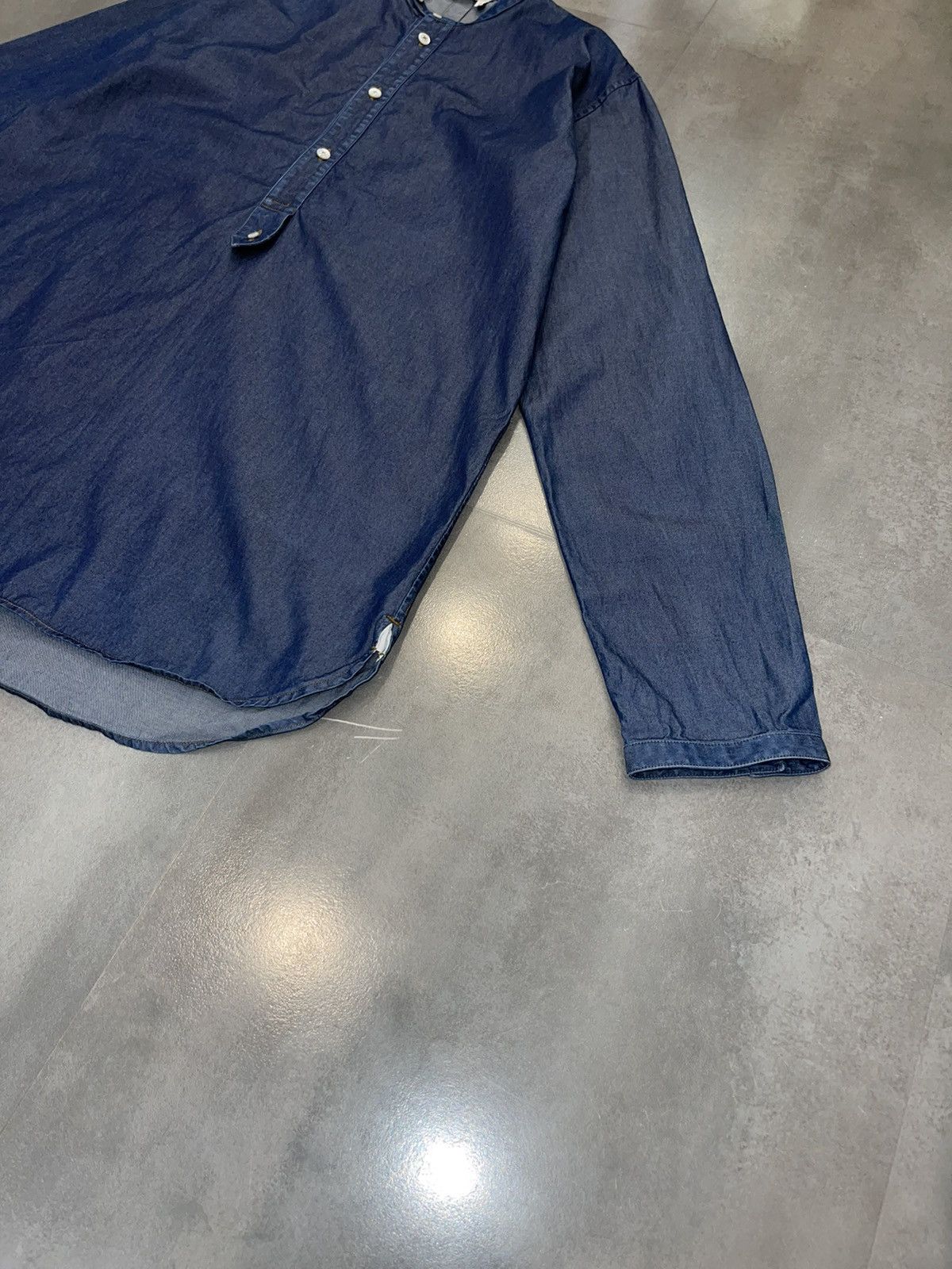 Saint Laurent Paris Archive! FW11 Pilati Era Yves Saint Laurent Denim Shirt Size US M / EU 48-50 / 2 - 6 Thumbnail