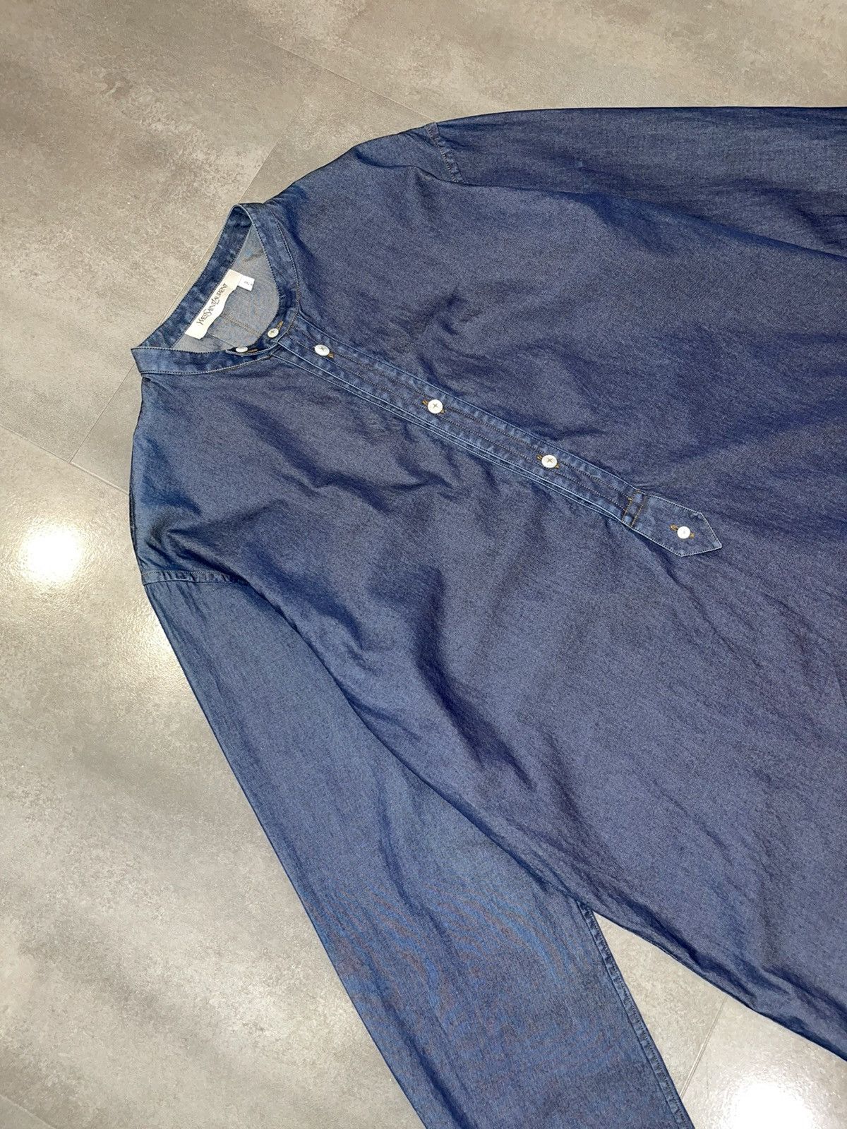 Saint Laurent Paris Archive! FW11 Pilati Era Yves Saint Laurent Denim Shirt Size US M / EU 48-50 / 2 - 9 Thumbnail