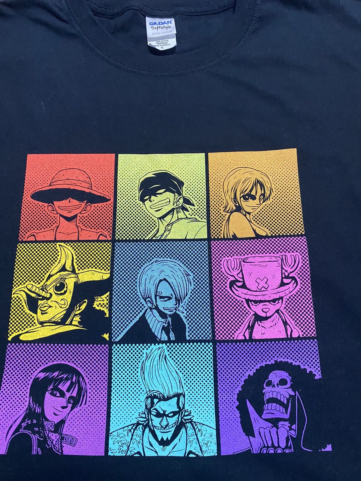 Anime One Piece Anime Tee multi logo face sz L Size US L / EU 52-54 / 3 - 4 Thumbnail