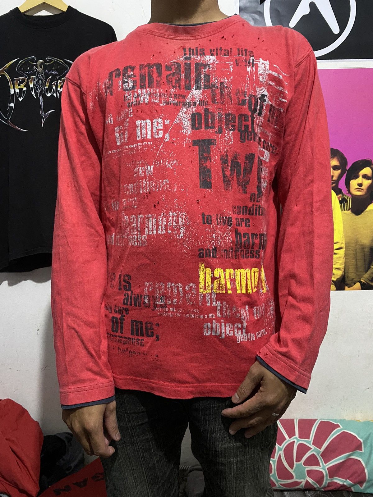 Beauty Beast × Hysteric Glamour × Japanese Brand 💸BINDINGOFFER💸Collins-Japanese Seditionaries Disstressed Tee Size US M / EU 48-50 / 2 - 8 Thumbnail