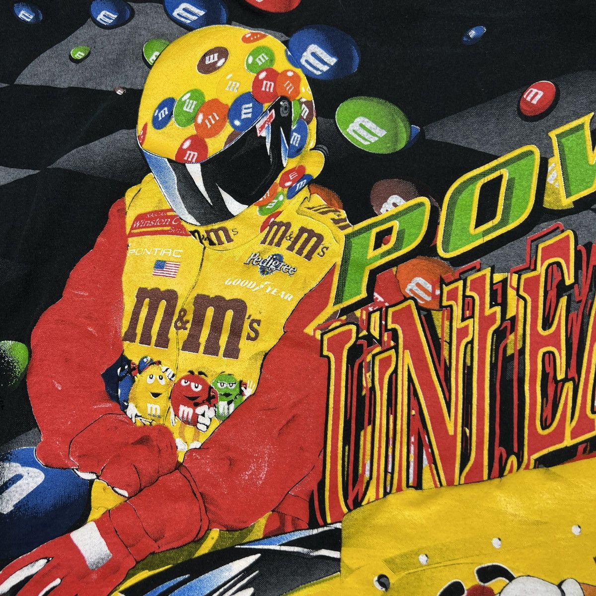 Vintage 1999 Ernie Irvan T Shirt M&Ms NASCAR Racing AOP Tee